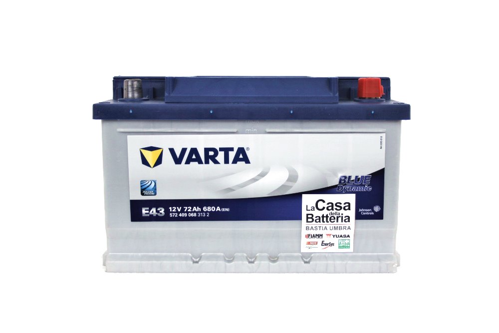 VARTA E43 Blue Dynamic 12V 72Ah 680A Autobatterie 572 409 068
