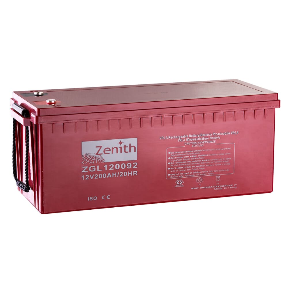 BATTERIA CELLULA CAMPER ZENITH ZGL120092 - AGM - 12 V 200 AH La