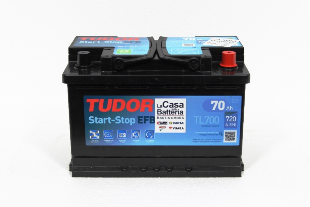 Batterie Start-stop EFB TUDOR TL700 12V 70Ah 720A